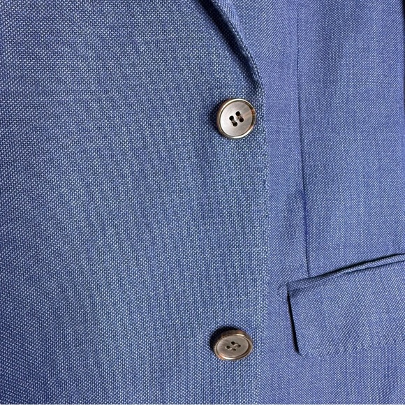 Suitsupply Napoli Jacket Size 46 US Slim Straight Cut Navy Blue 100% Wool - Picture 7 of 8